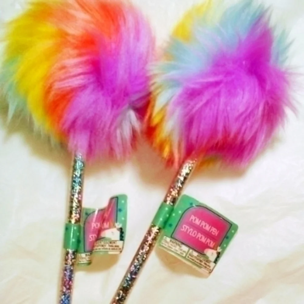 Rainbow Fuzzy Pens Bundle